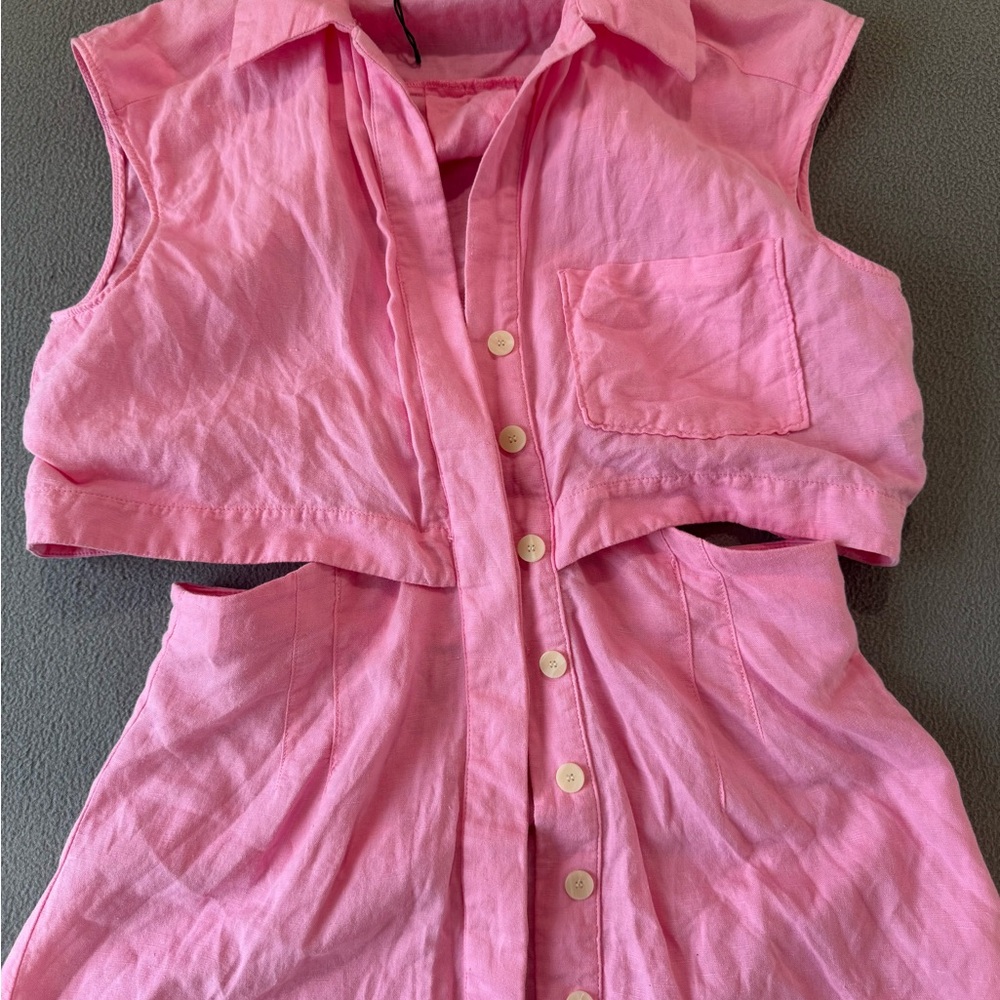Zara Pink Sleeveless Mini Dress - Picture 5 of 10